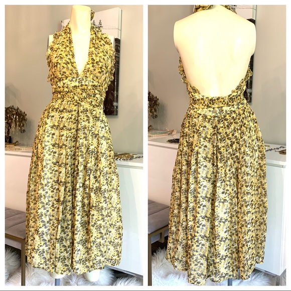 ASOS Dresses & Skirts - New ASOS chiffon backless halter dress size 6